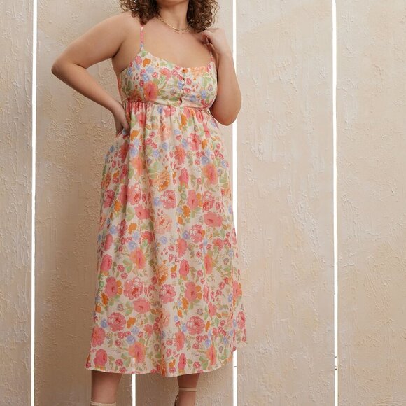 Calla Button Floral Maxi Dress - Picture 8 of 8